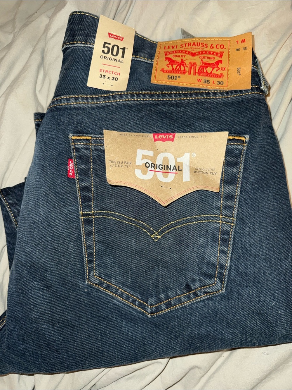 Levi's 501 Original Men's Jeans - Indigo Blue